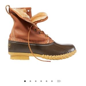 Women’s Bean Boots, 8" Shearling-Lined PrimaLoft Size 8